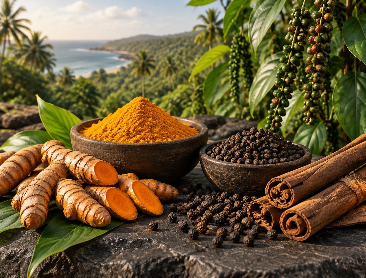 Turmeric, Pepper & Cinnamon